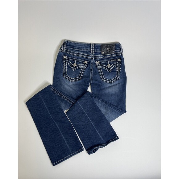 Miss Me Bootcut Jeans J55014B58 Women’s 25 Dark Blue Denim - Picture 5 of 10